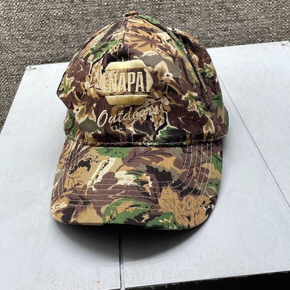 Camo Cap Adjustable NAPA Outdoors Hunting Streetwear Gorpcore Normcore Dadcore - Picture 1 of 6
